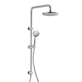Streamline Axus Shower Column with Slide Rail & Bottom Diverter - White